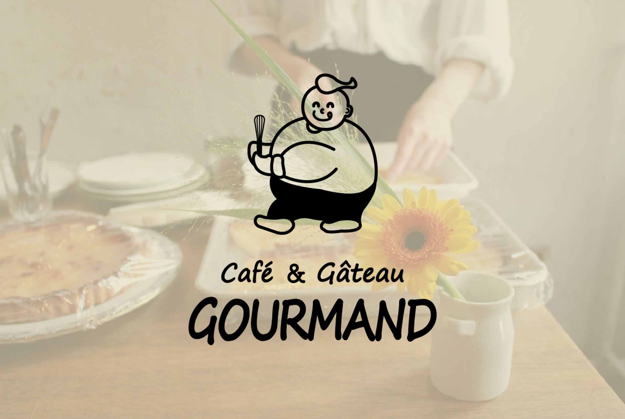 pop up café 「Café Gourmand 」ロゴ -1