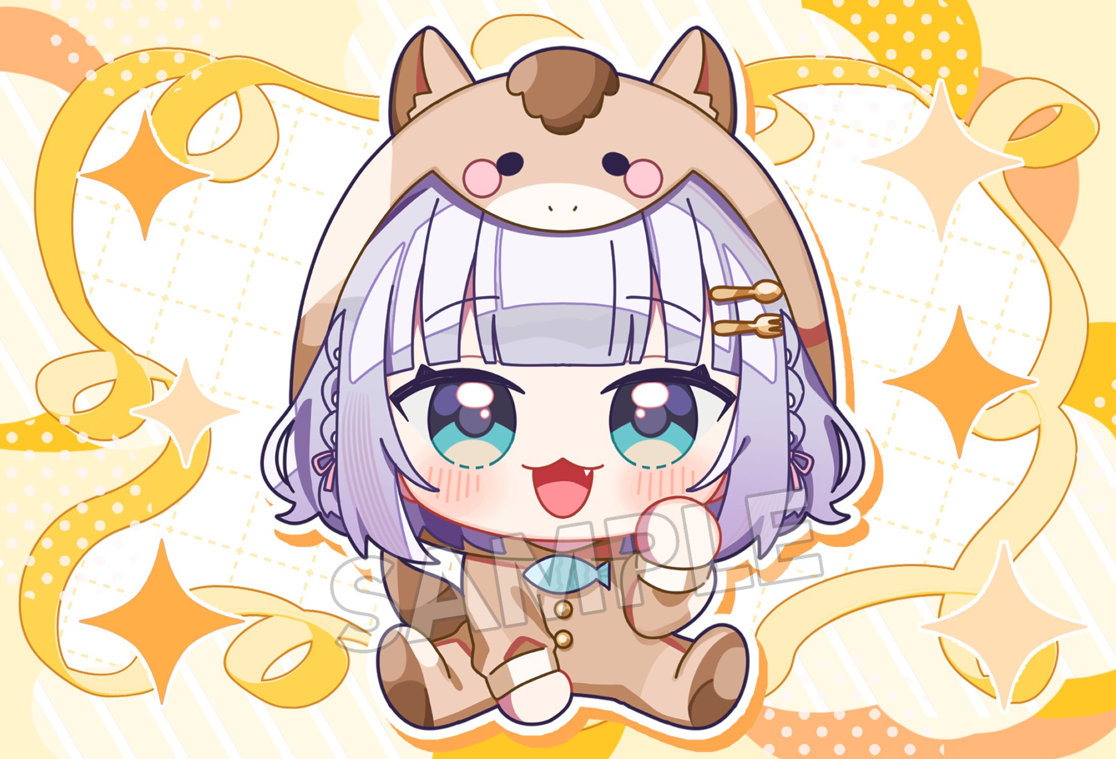 加猫のか様 ミニキャライラスト-1