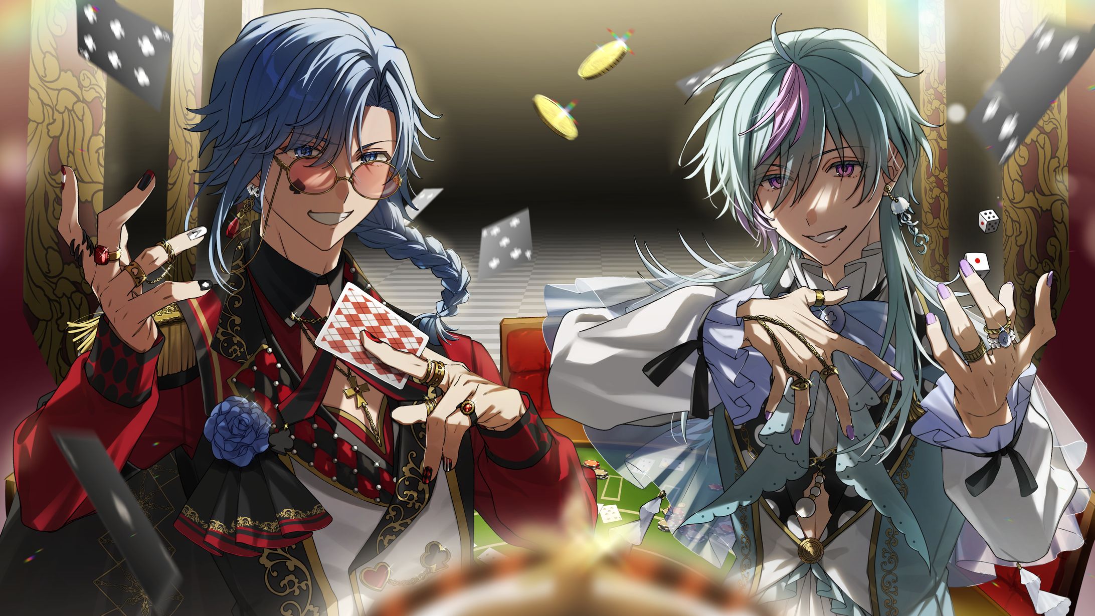 アオイカーメン様と天蘭様  ショウタイム・ルーラーMVイラスト-1