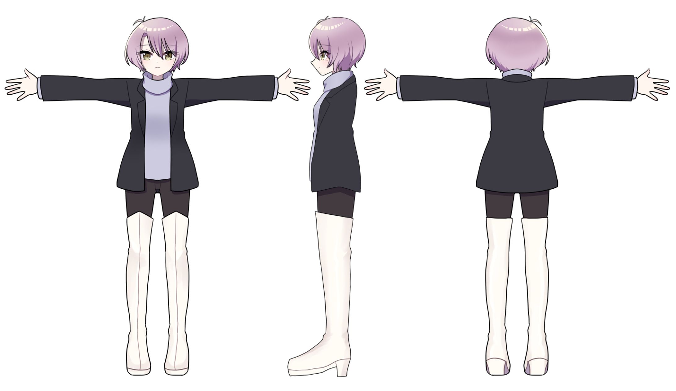 3Dモデル用四面図-1
