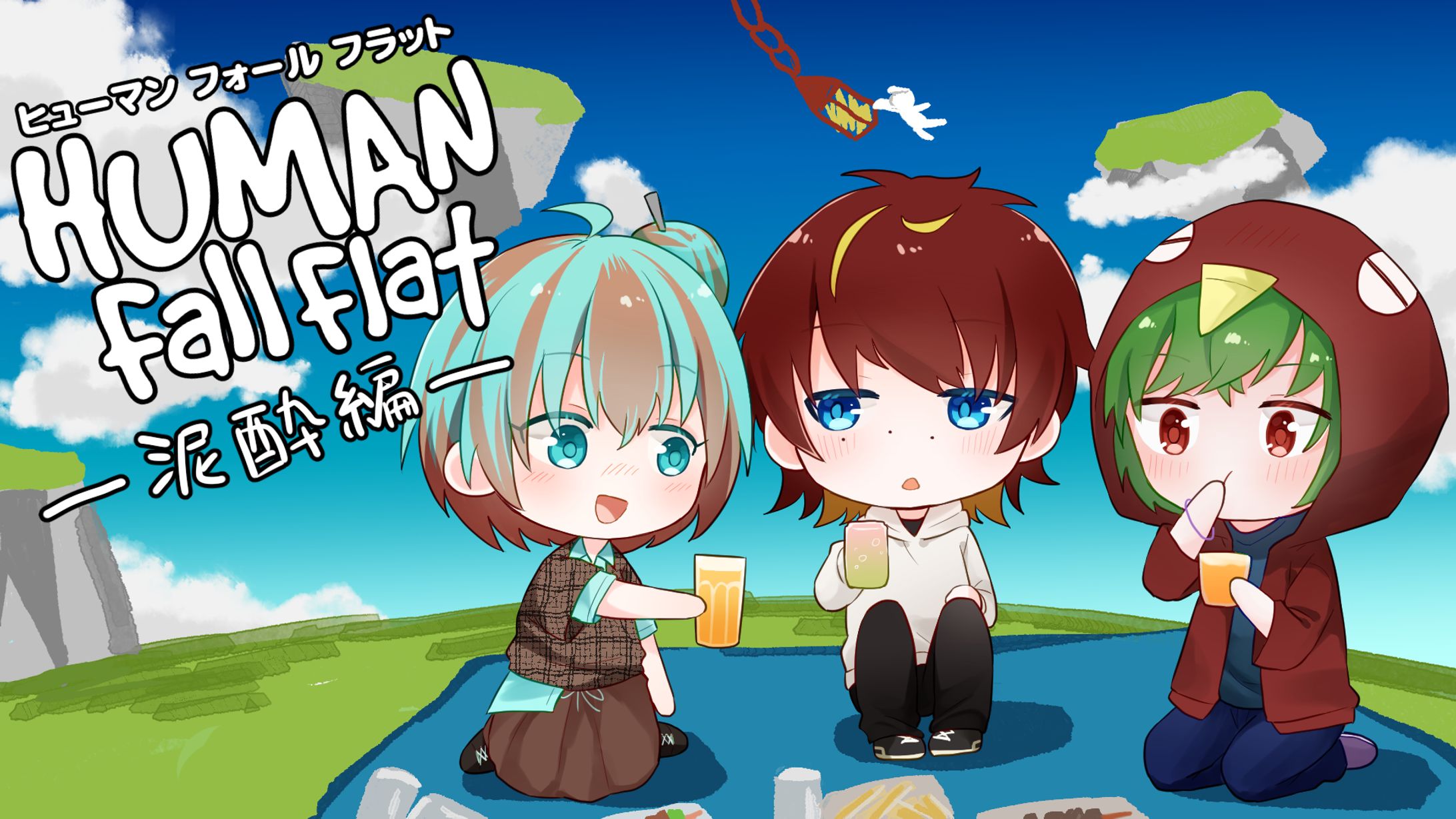 【サムネイル】コラボ配信イラスト/Vtuber-1