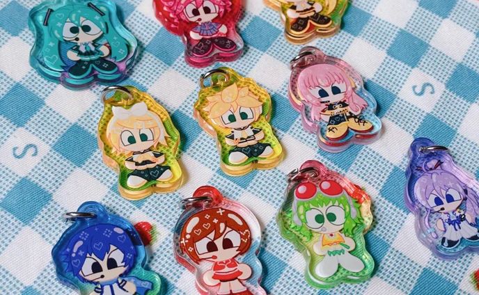 Vocaloid/Utauloid phone charms