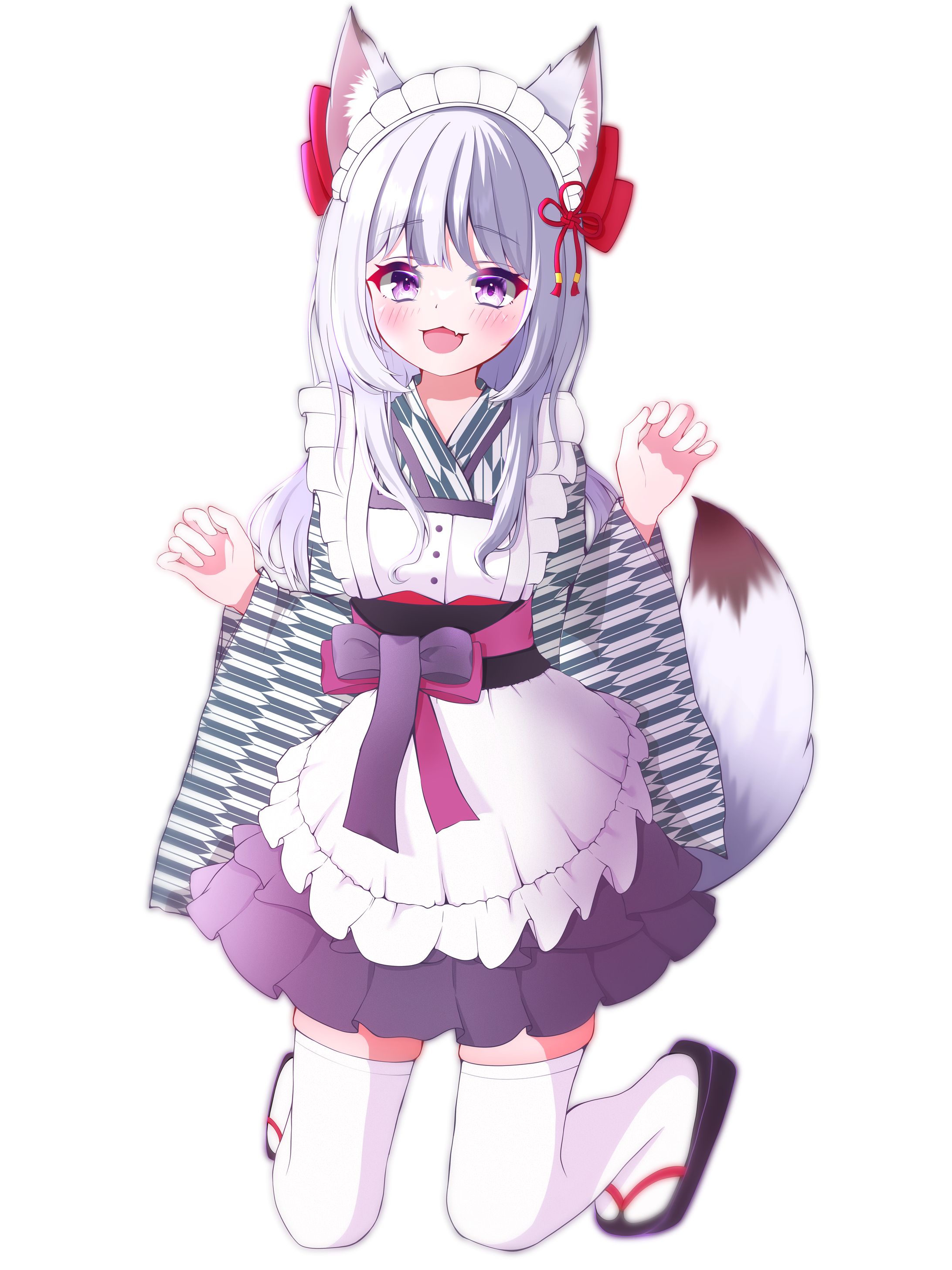 紫織　メイド服-1