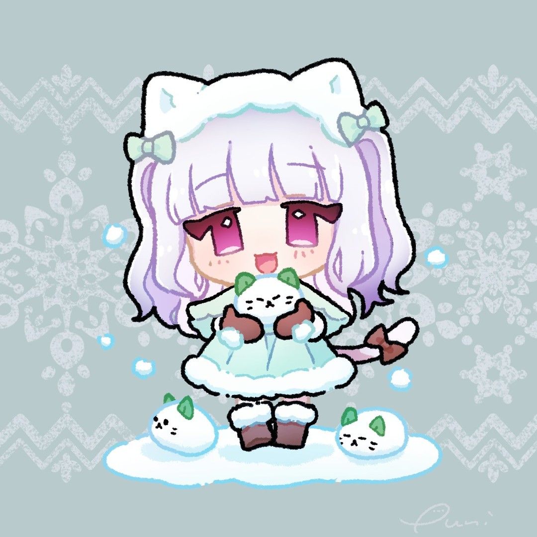 スピネル様☃️❄️ #illustration #artwork #drawing #chibi #kawaiiart #cuteart  #mangaart #ちびキャラ#ミニキャラ #イラストグラム #デジタルイラスト #Vtuberイラスト #いらすとぐらむ #일러스트 #드로잉  #그림스타그램 #插图