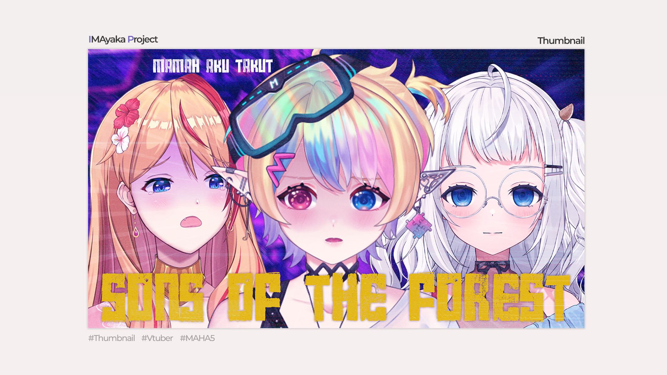 [Thumbnail] Stream Collab - Mero Merodi Ch, Nia Redalion Ch, Alia Adelia Ch.-1