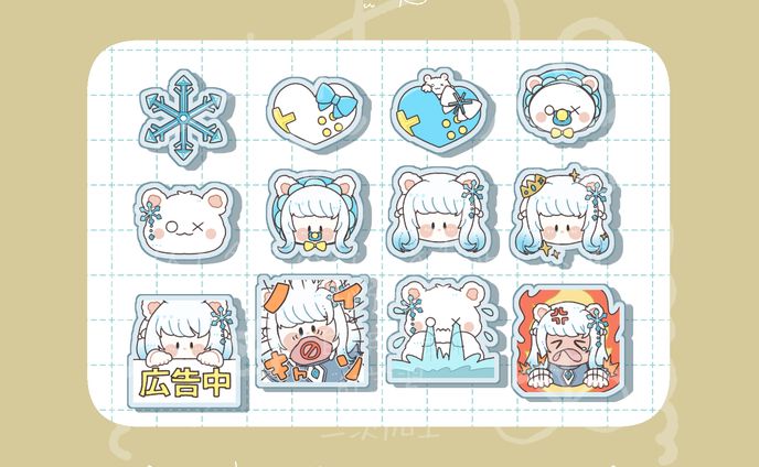 【ご依頼】バッチスタンプイラスト/ぶらん様