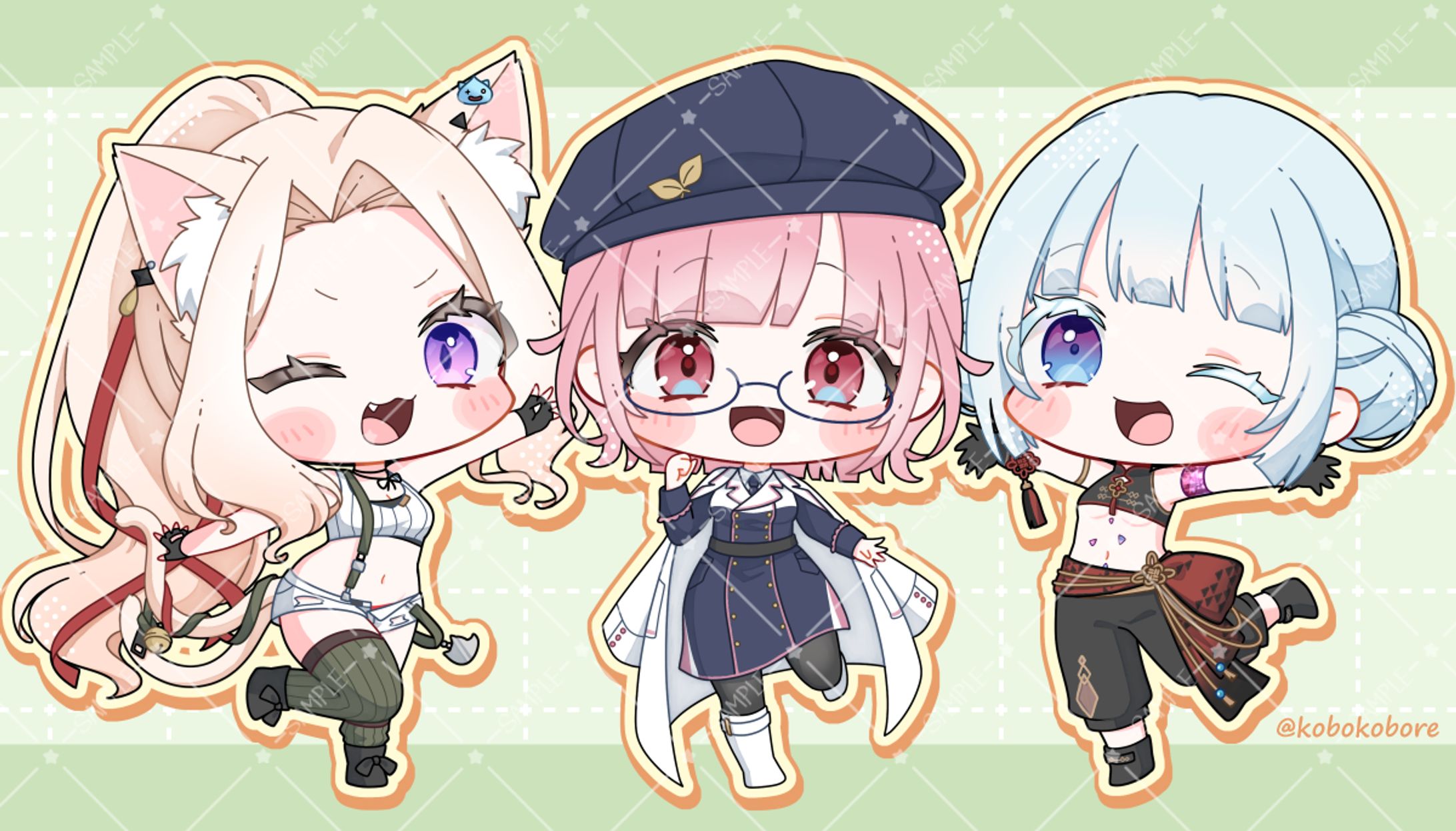 【ガンプラ作り隊】簡易ミニキャラ-1