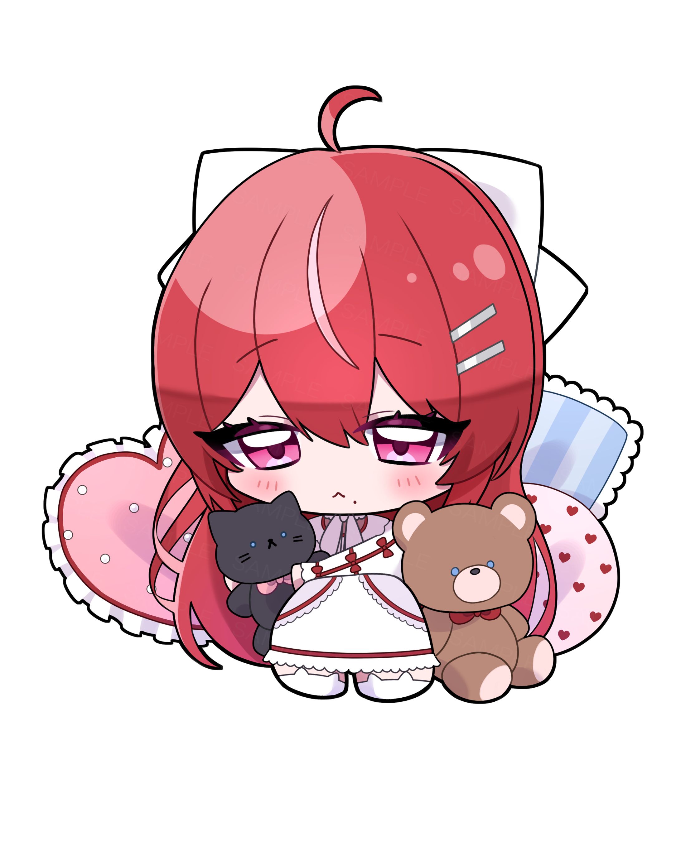 双音夕様　SDイラスト【部屋着衣装】-1