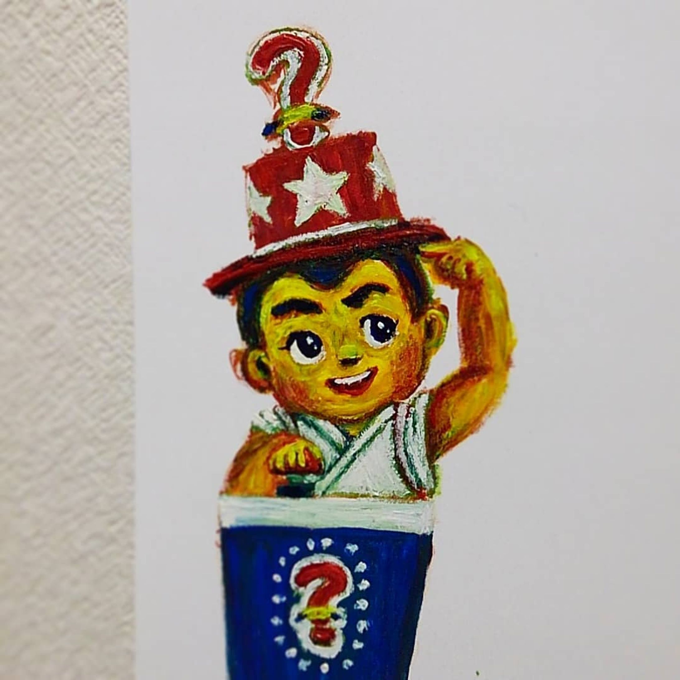 #今日は #とんちの日 #クイズの日
#一休さん #一休宗純
#ウルトラクイズ #解答者
#とんち #クイズ
◆
#今日は何の日
#whatistoday
#drawing #art 
#illustration
#一日一絵
#一発描き
#ctrlzの効かない世界-1