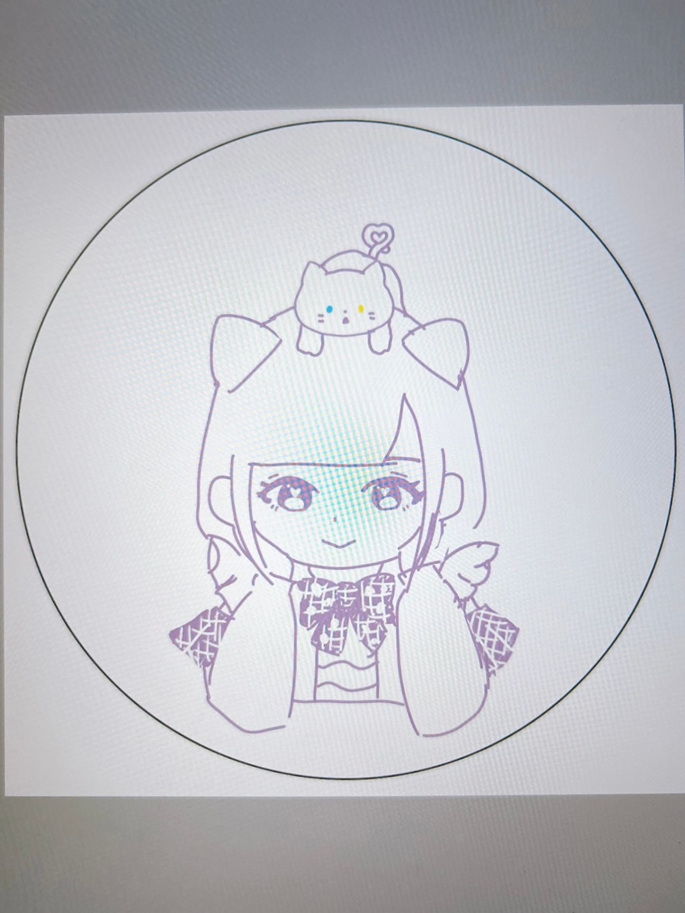 案2：顔部分をメインに、猫1匹