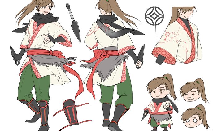 キャラクター、作画見本