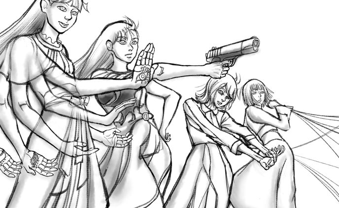 イラスト S坂46とH坂46 二点収録