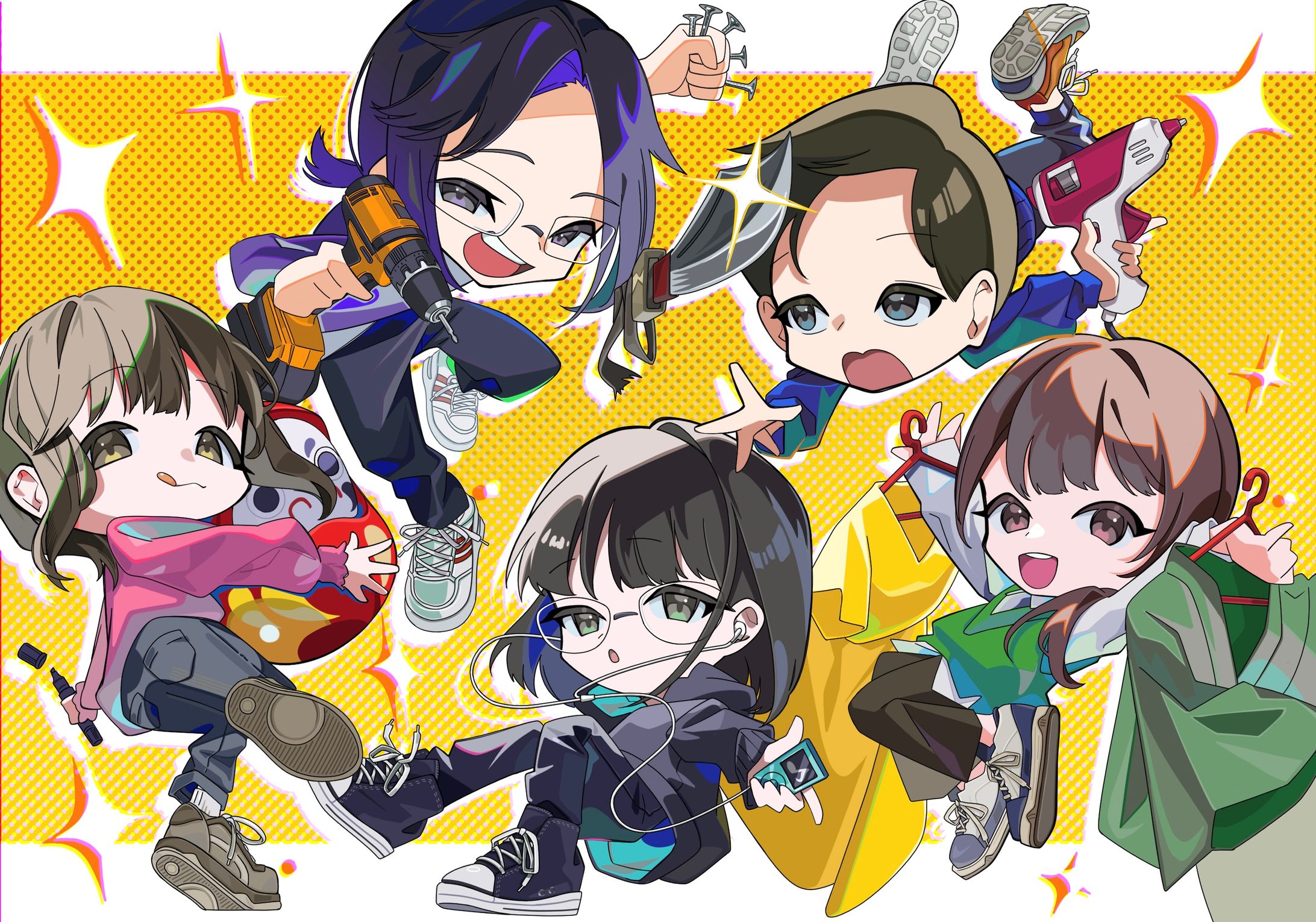 【実務実績】劇団万絵巻27期卒団記念イラスト-1