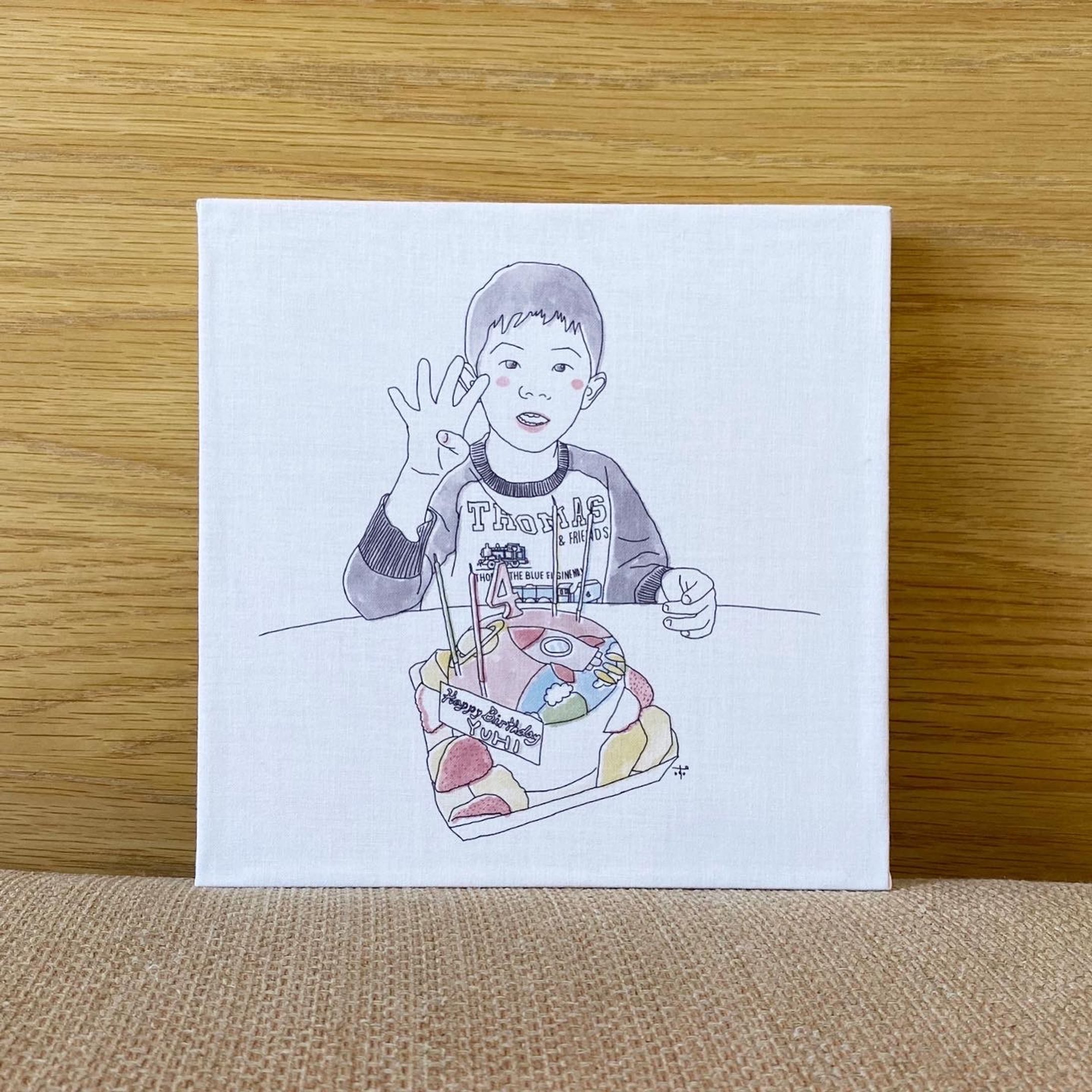 イラストボード制作／お誕生日イラスト-1
