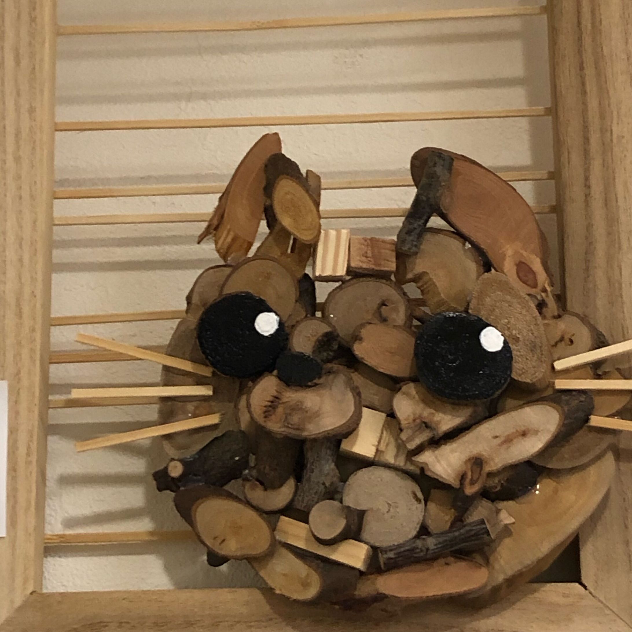 木のねこオブジェ-1