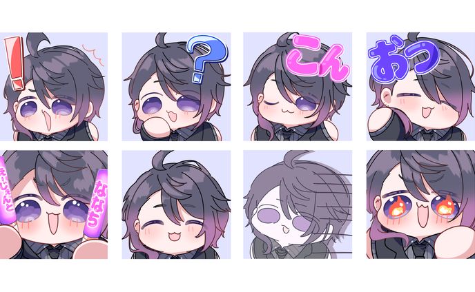 【お仕事】七夜チアキ様 YouTubeメンバーシップスタンプイラスト