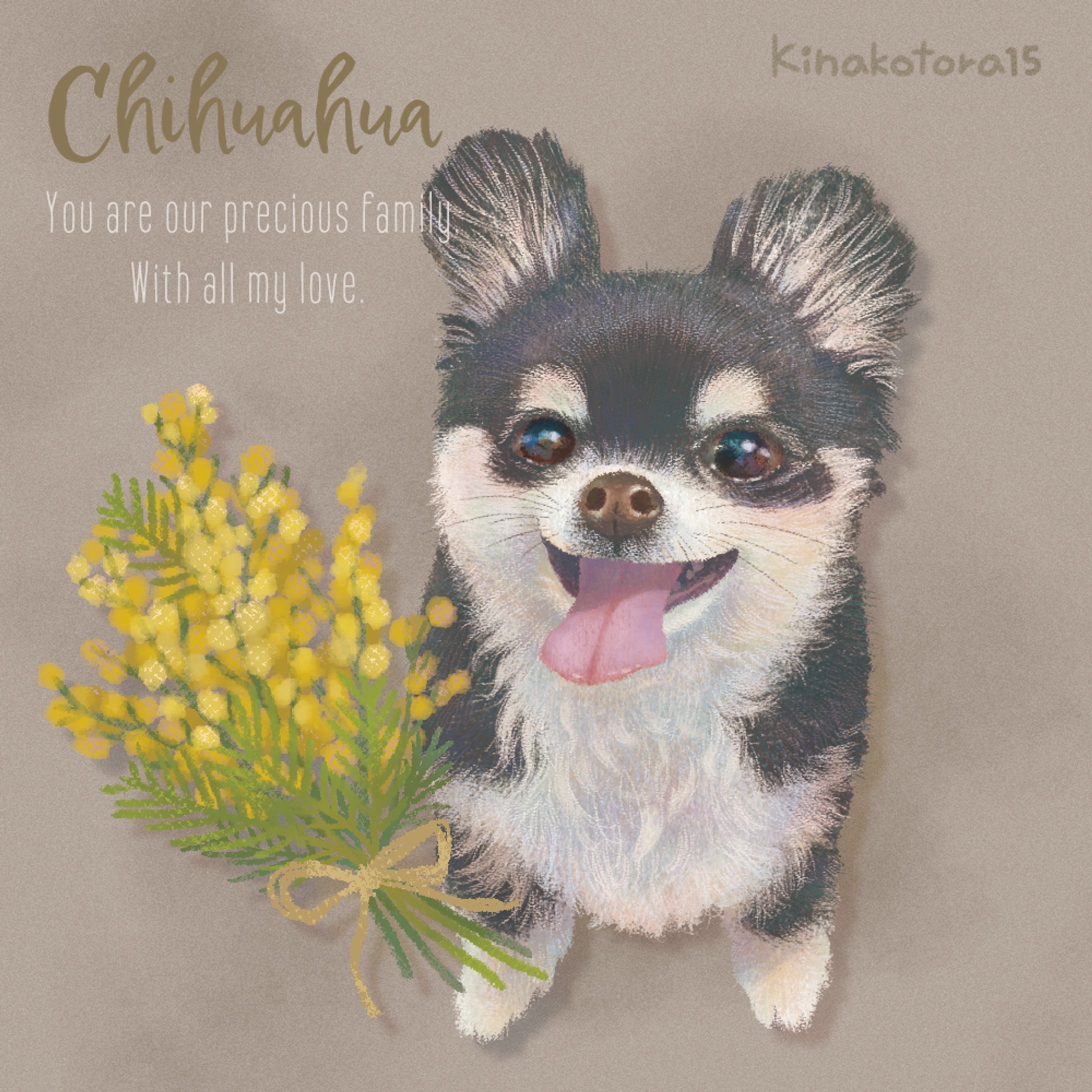 犬の似顔絵/チワワ-1