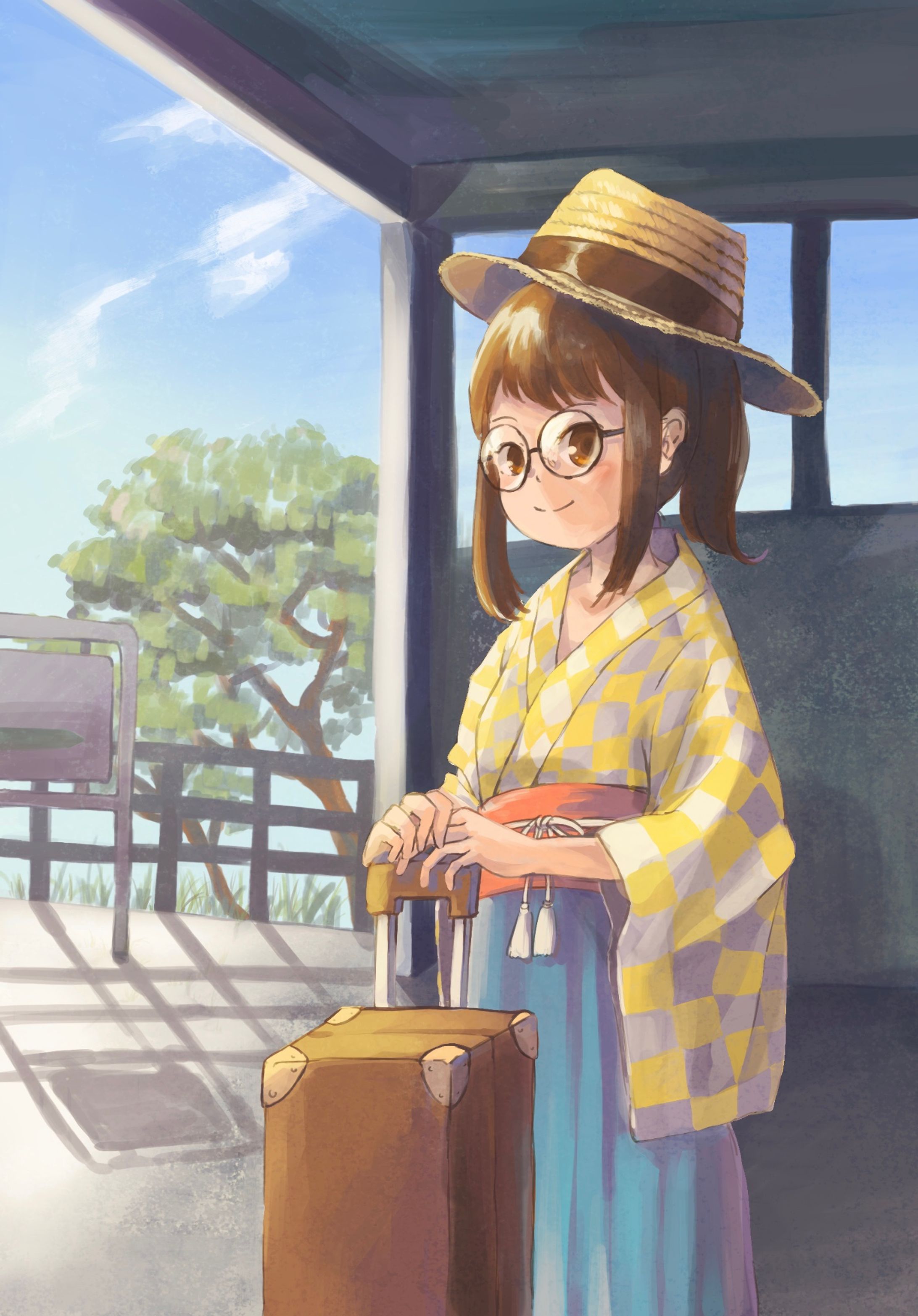 コミッション作品　夏と少女-1