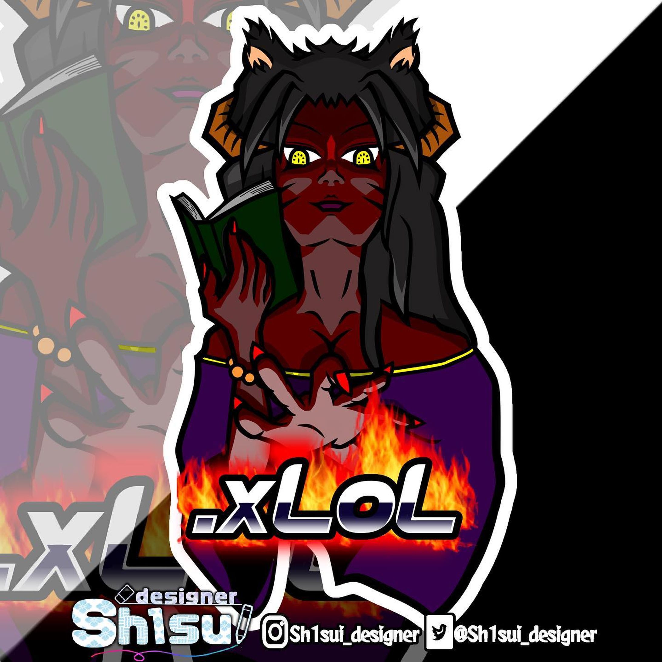 ❖Mascot logo❖

concept:女性悪魔+猫耳

text:.xLoL

Plz Twitter Follow& like

#マスコットロゴ #Mascotlogo #キャラクターロゴ #クランアイコン #クラン #デザイン #イラスト #依頼 #マスコット 
#logo #mascot #design #logodesigner #designer #character #icon #illustration #logos #clanlogo
#esportlogo #esports #mascotlogo #mascotlogoinspirations #mascotdesign-1