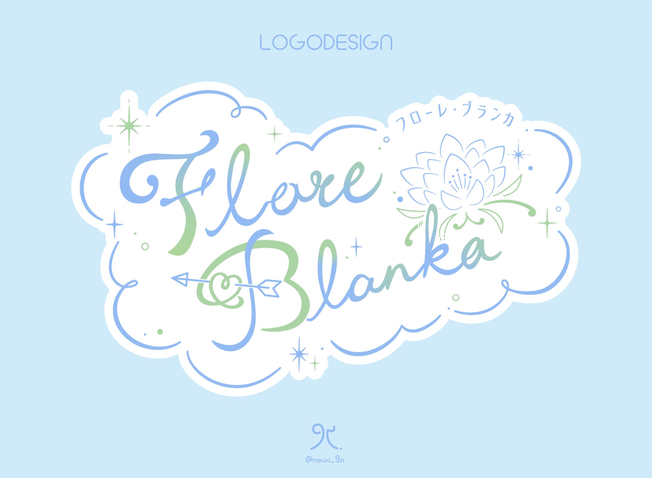 パレデミア学園様ご依頼　フローレ・ブランカ様　ネームロゴ-1