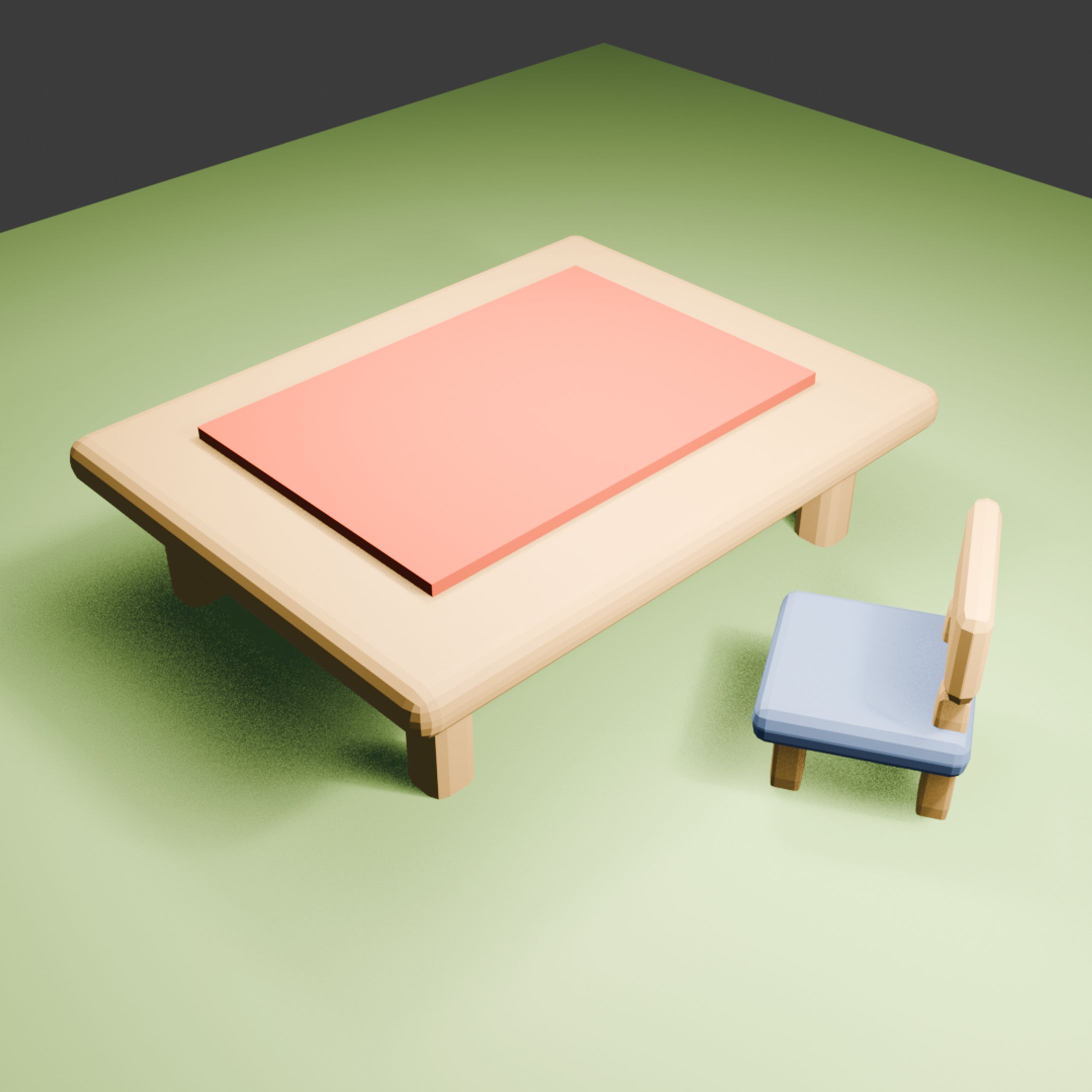 【blender】テーブルとイス-1