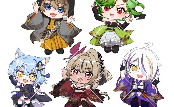 のなめぷろだくしょん様 【NoArk 1周年記念歌ってみた】MV中デフォルメイラスト