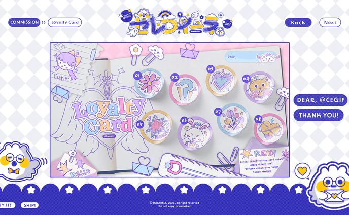 LOYALTY CARD & PRICELIST COMMISSION