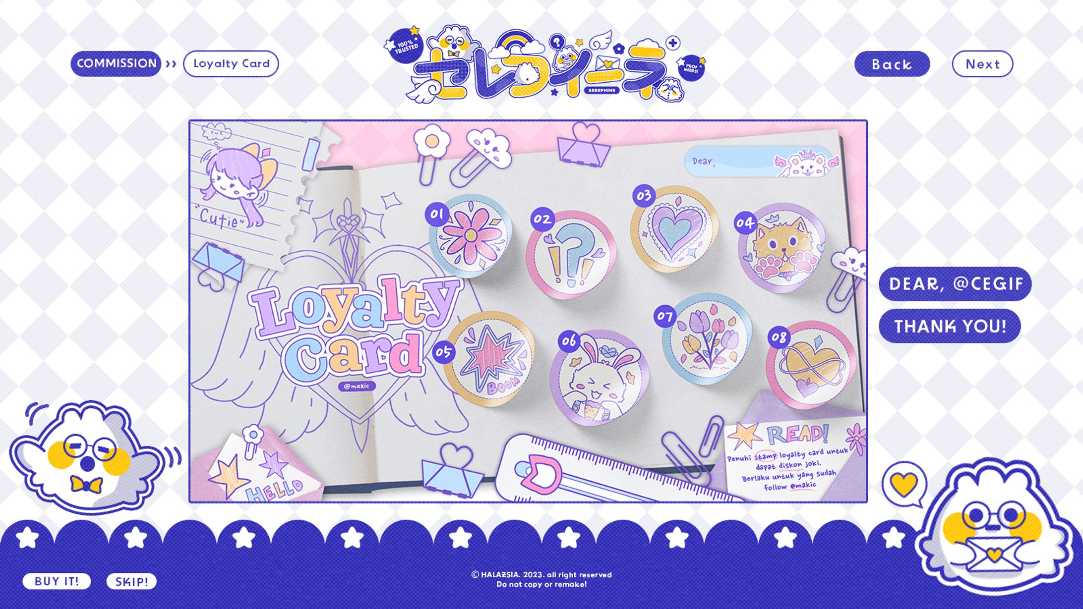 LOYALTY CARD & PRICELIST COMMISSION-1