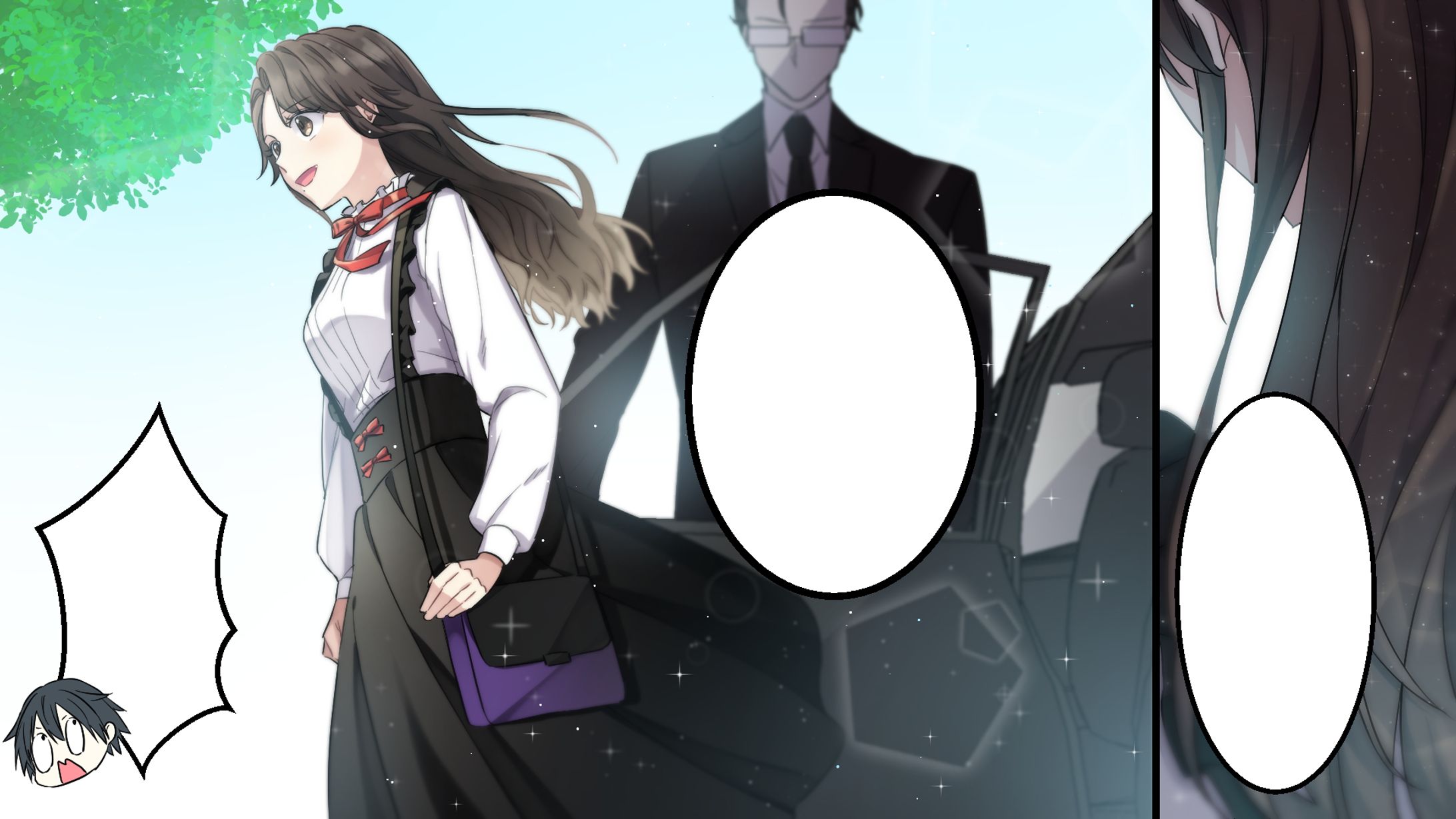 【漫画動画】アニメ好きな俺。ある日隣の席の子が車から出てくる所を目撃したのだが、見覚えのある顔で→俺「ファンです！」美人同級生「えぇ⁉︎」-1