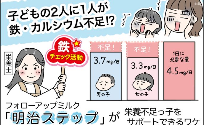タイアップ漫画（明治×ベビーカレンダー）
