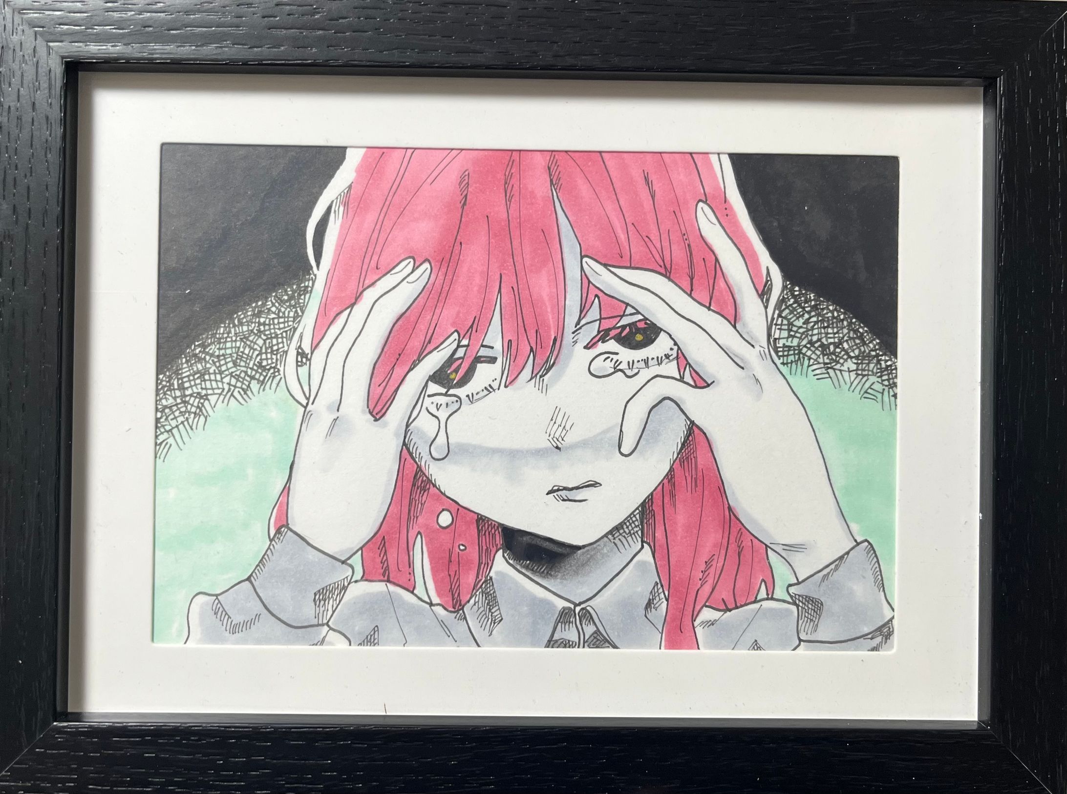 【個人制作】女性アナログ原画-1