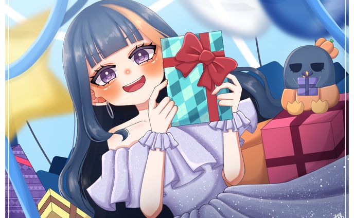 誕生日イラスト-あんの ぷる。