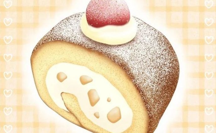Instagram始めてみました。
よろしくお願いします(o⌒∇⌒o)

#ロールケーキ 　#ケーキイラスト 　#スイーツイラスト
