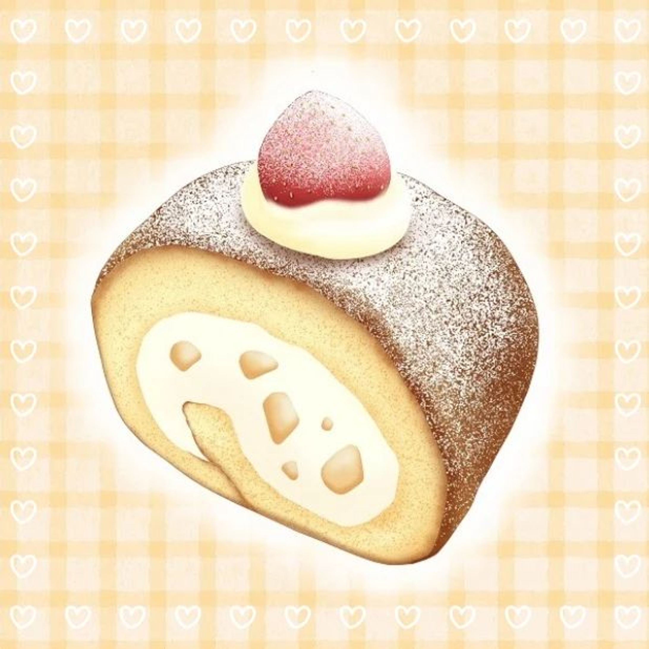 Instagram始めてみました。
よろしくお願いします(o⌒∇⌒o)

#ロールケーキ 　#ケーキイラスト 　#スイーツイラスト-1