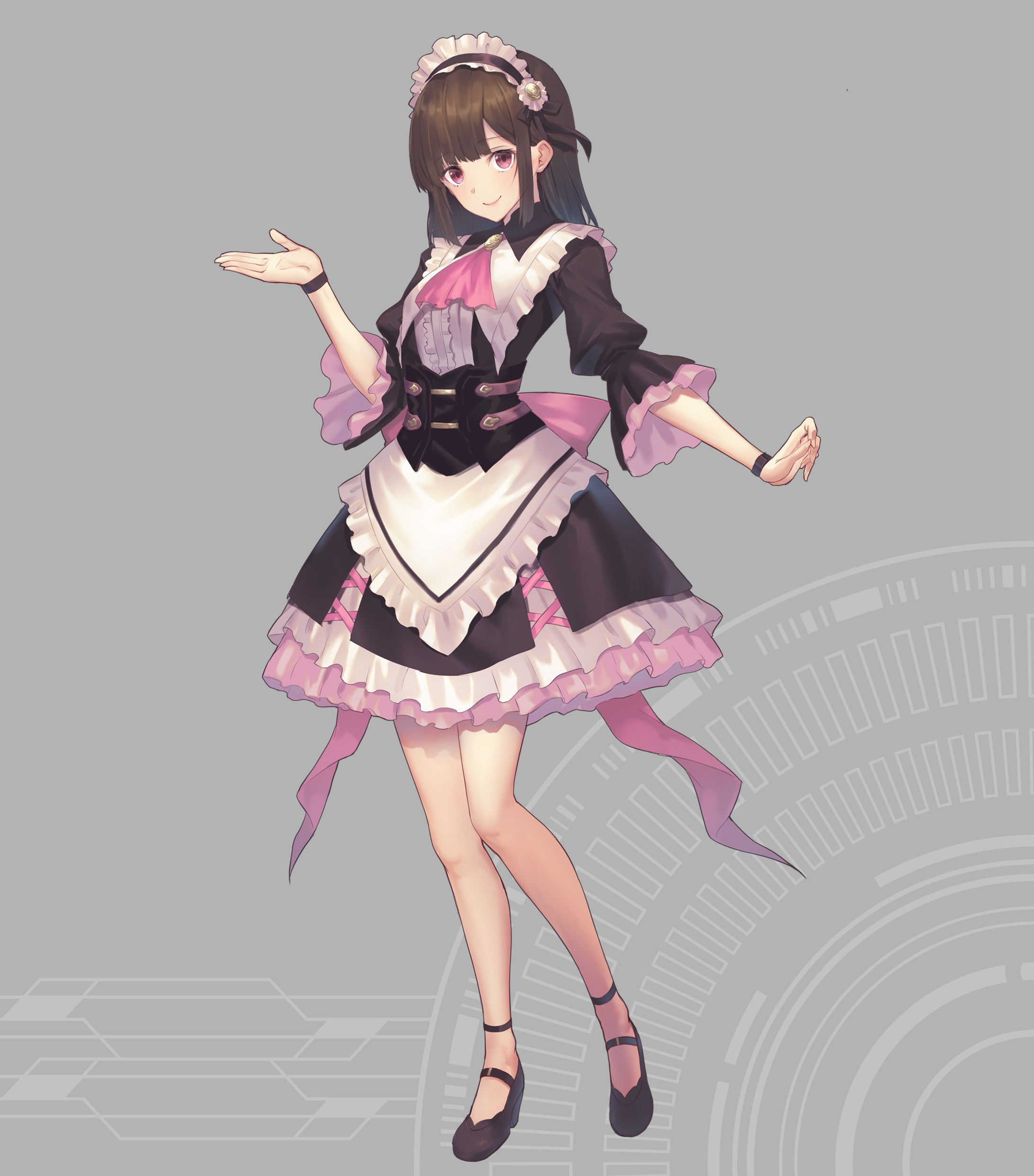 メイド服オリジナルキャラクターイラスト-1