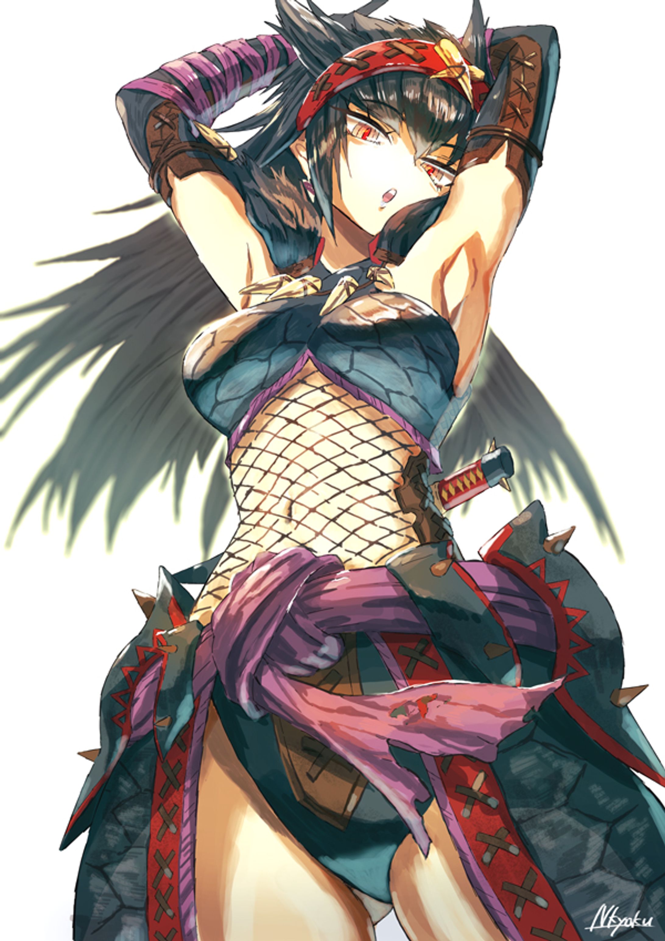 いいおなかの日ナルガハンターさん-1