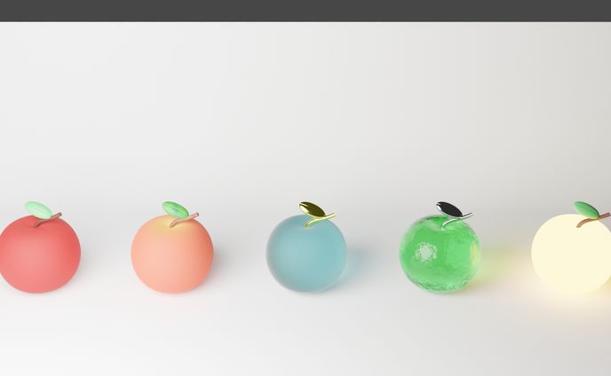 Youtube掲載のBlender講座 リンゴ編