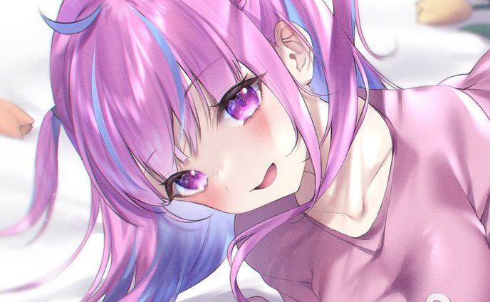 ホロライブ所属 湊あくあ様 チャンネルメンバーシップ 3月特典用イラスト