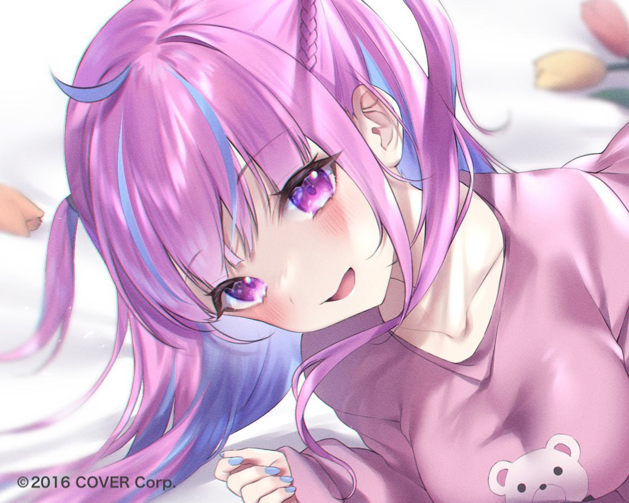 ホロライブ所属 湊あくあ様 チャンネルメンバーシップ 3月特典用イラスト-1