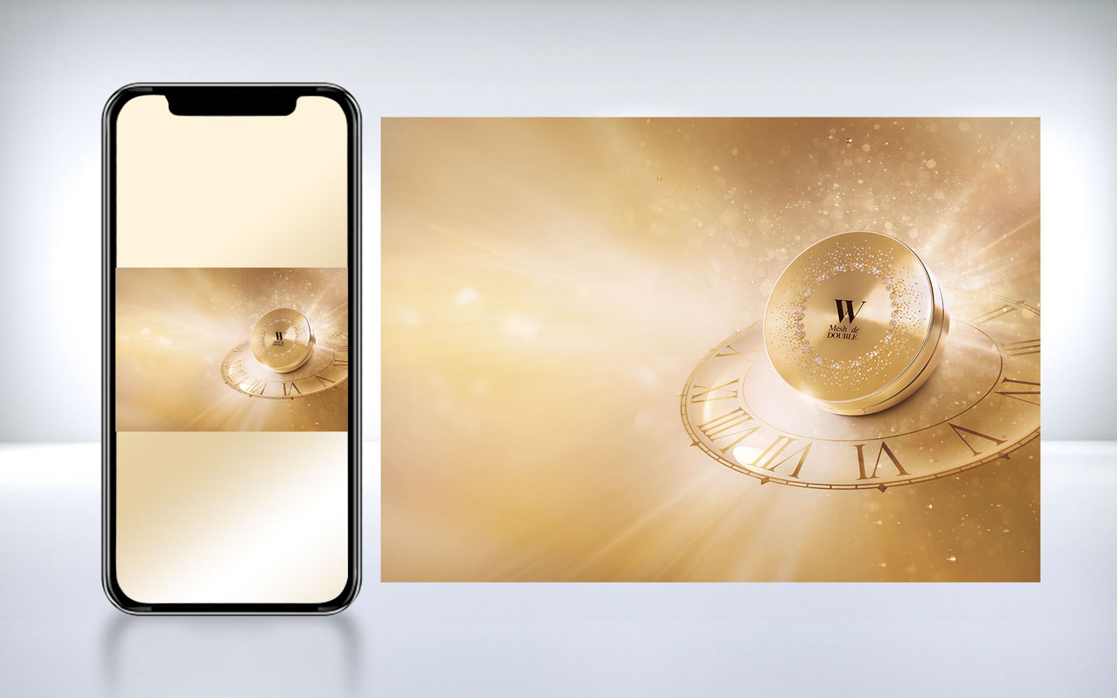 美・皇潤パーフェクト メッシュドW薬用ハイカバークッションコンパクト -1