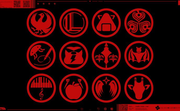 家紋風デザイン