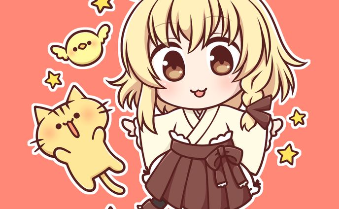 【デフォルメ】グッズ用イラスト/閏月ナコ(VTuber)