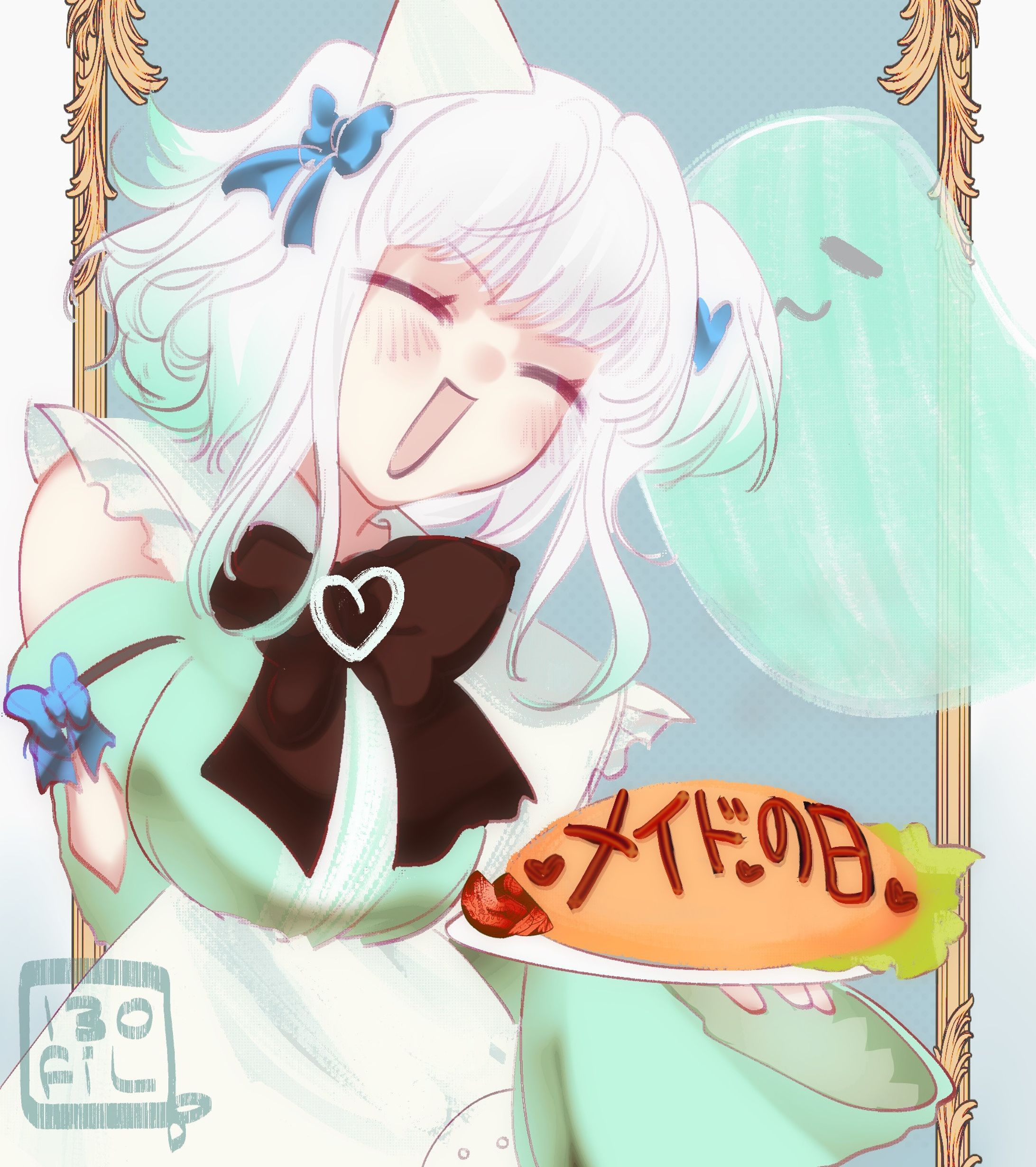 【イラスト】maid day minky-1