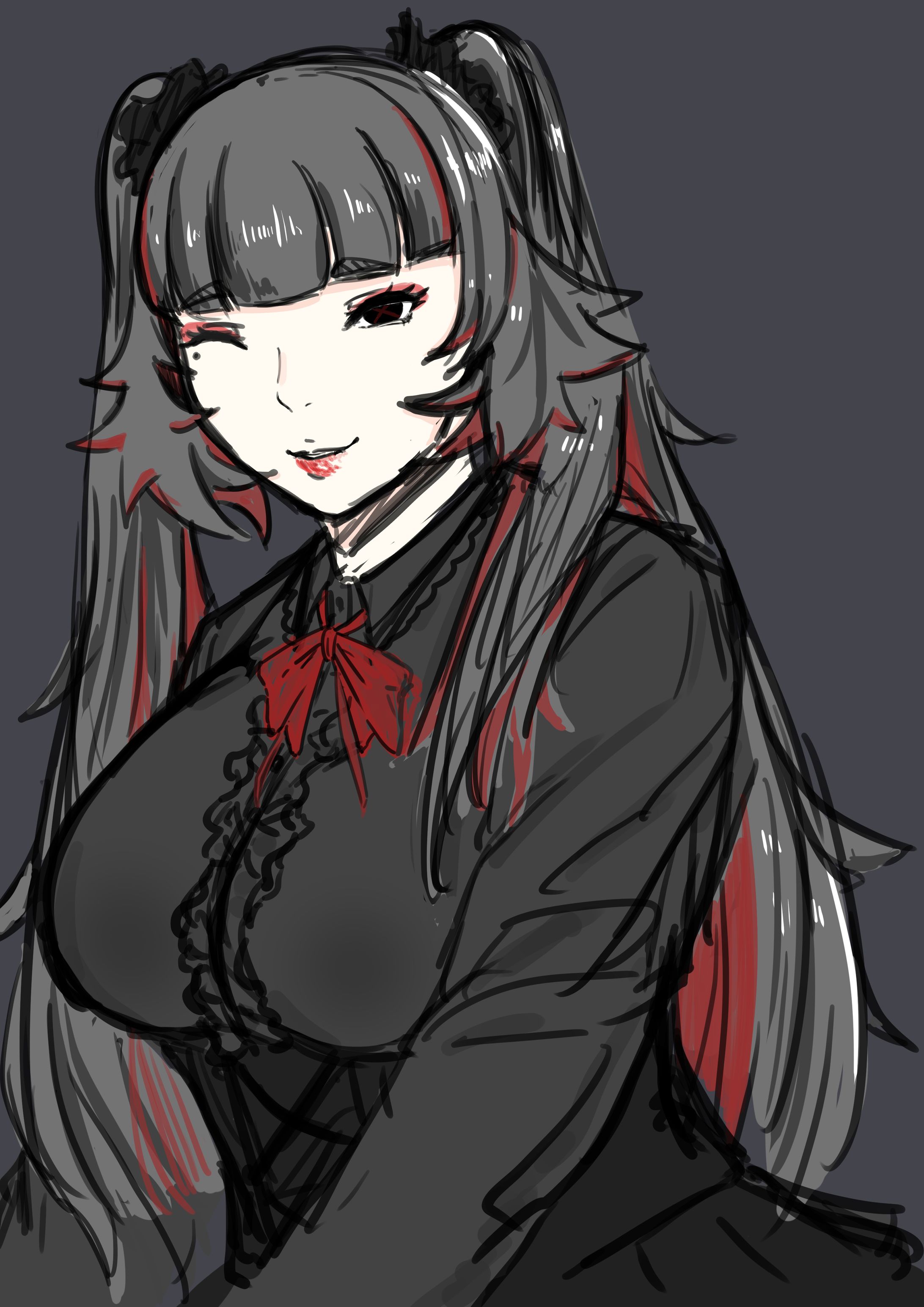 オリキャラ　黒華　肥満化-1