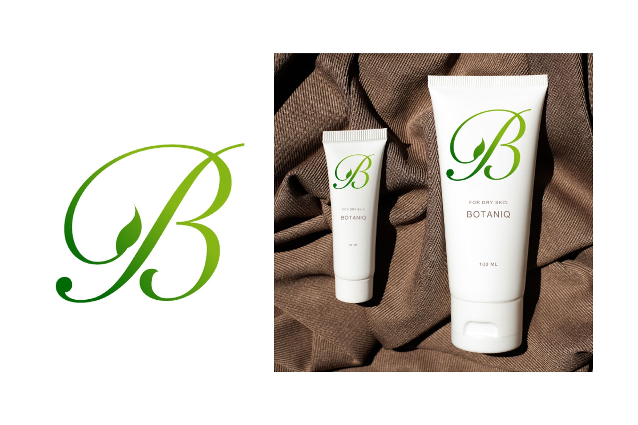 化粧品会社「Botaniq」ロゴ-1