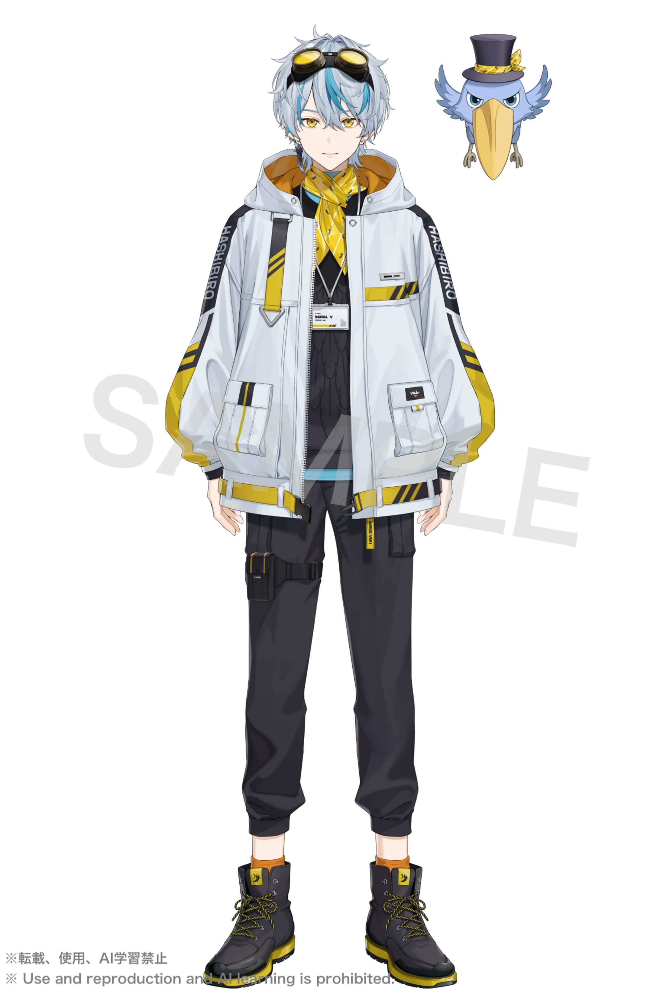 Vtuber「しゅうびる」様Live2Dパーツ分け立ち絵、キービジュアル担当-1