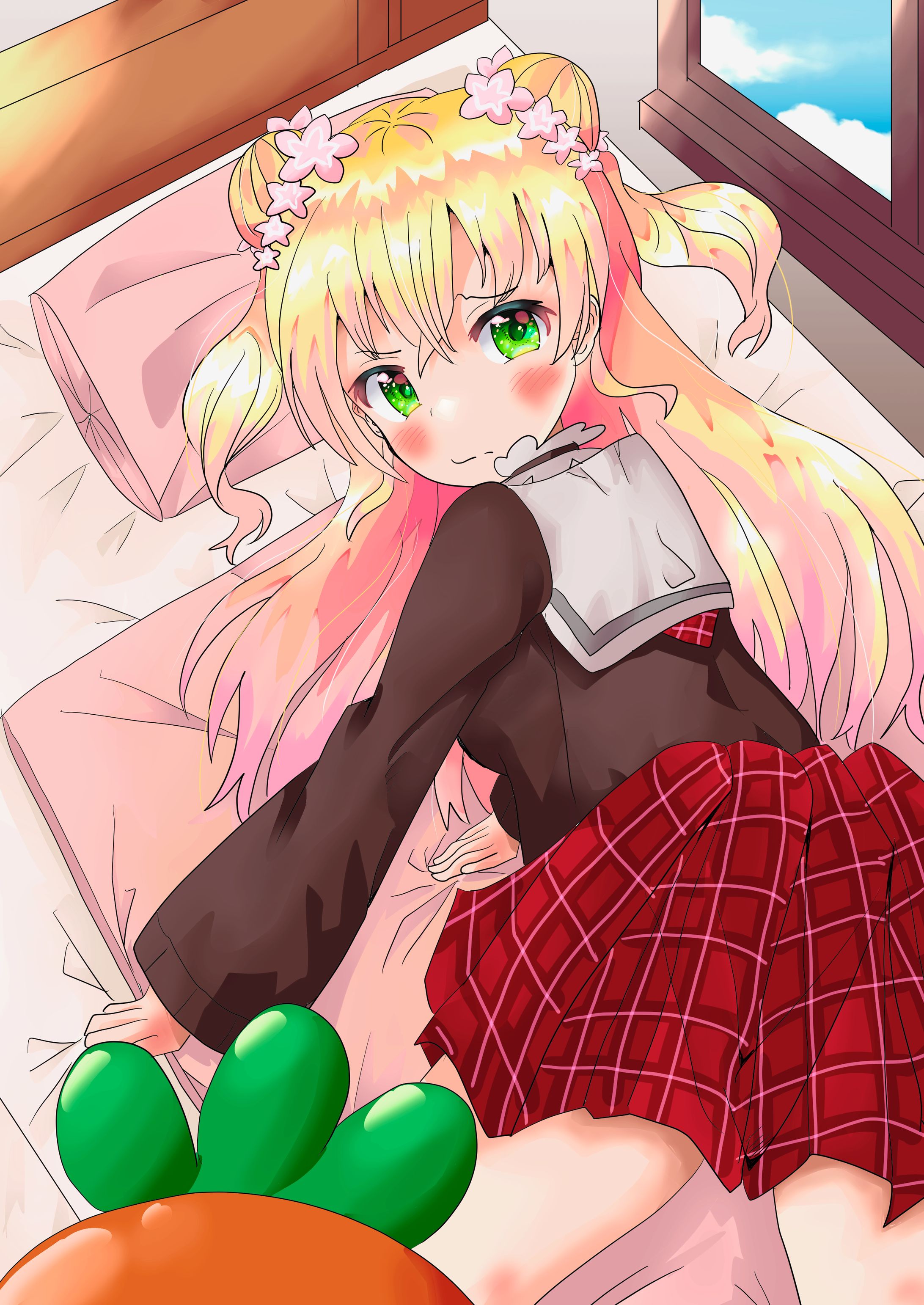 恥じらう寝そべり桃鈴ねねちゃん-1