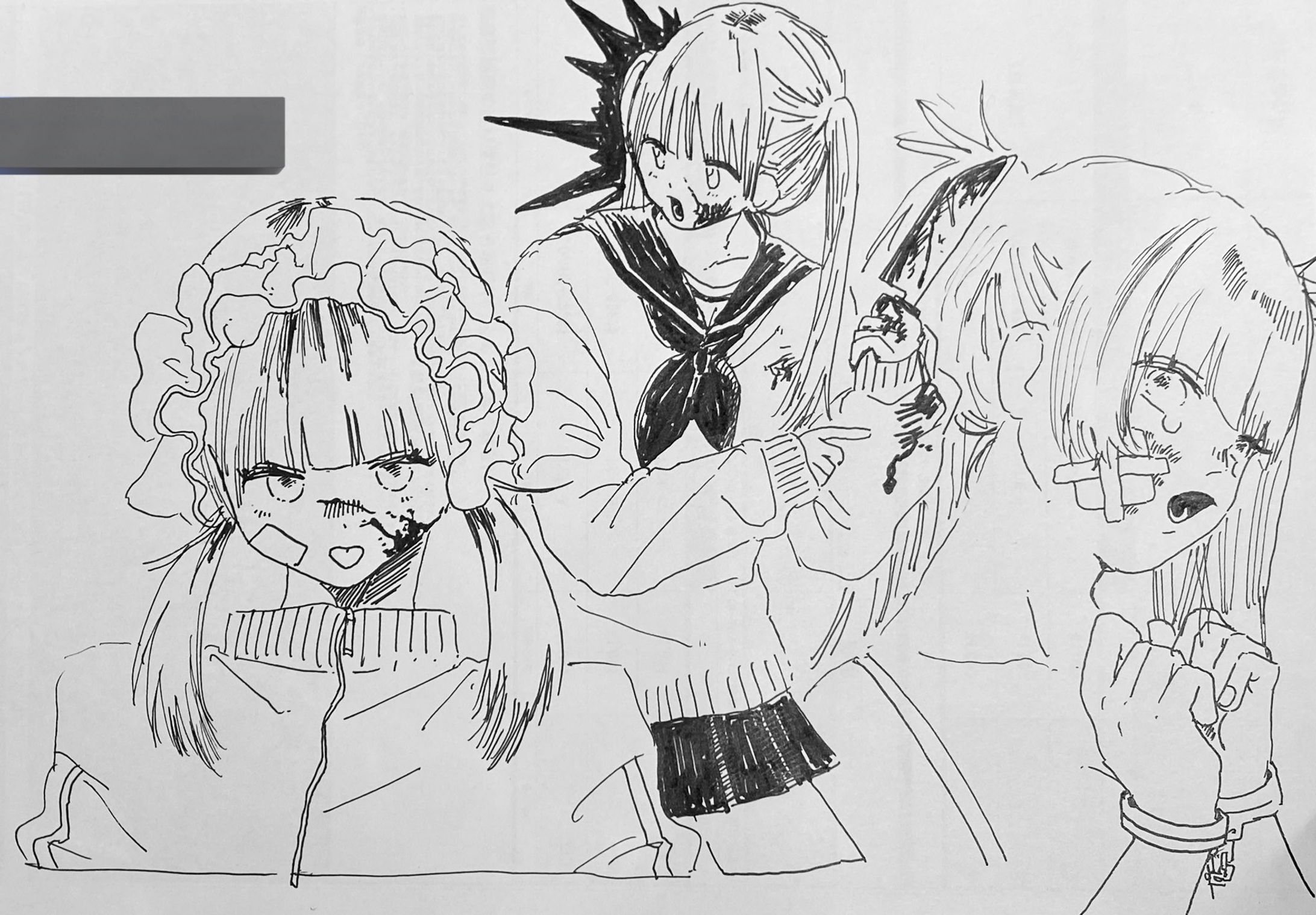 プロッキー一発描き-1