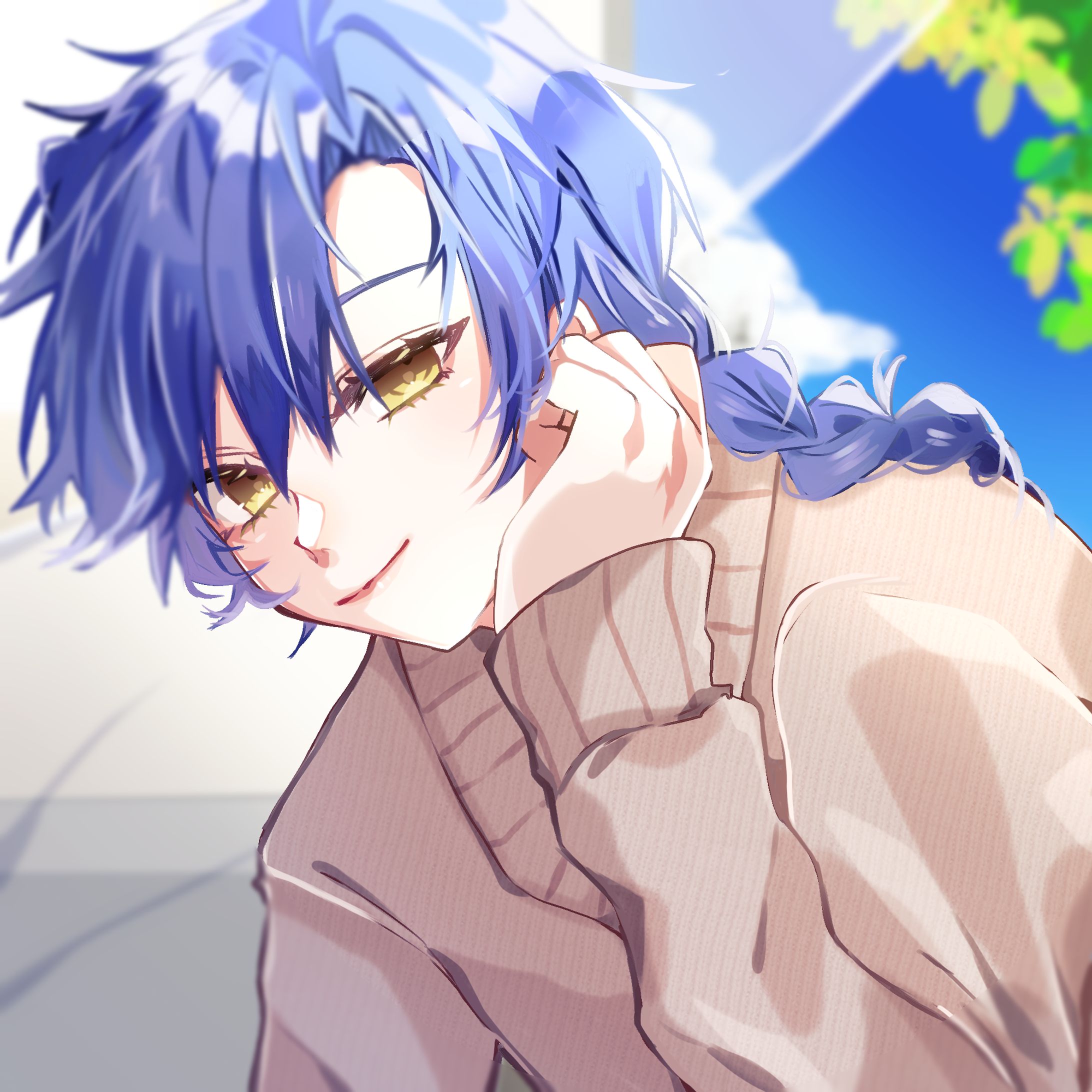 厚塗り　OC男性-1