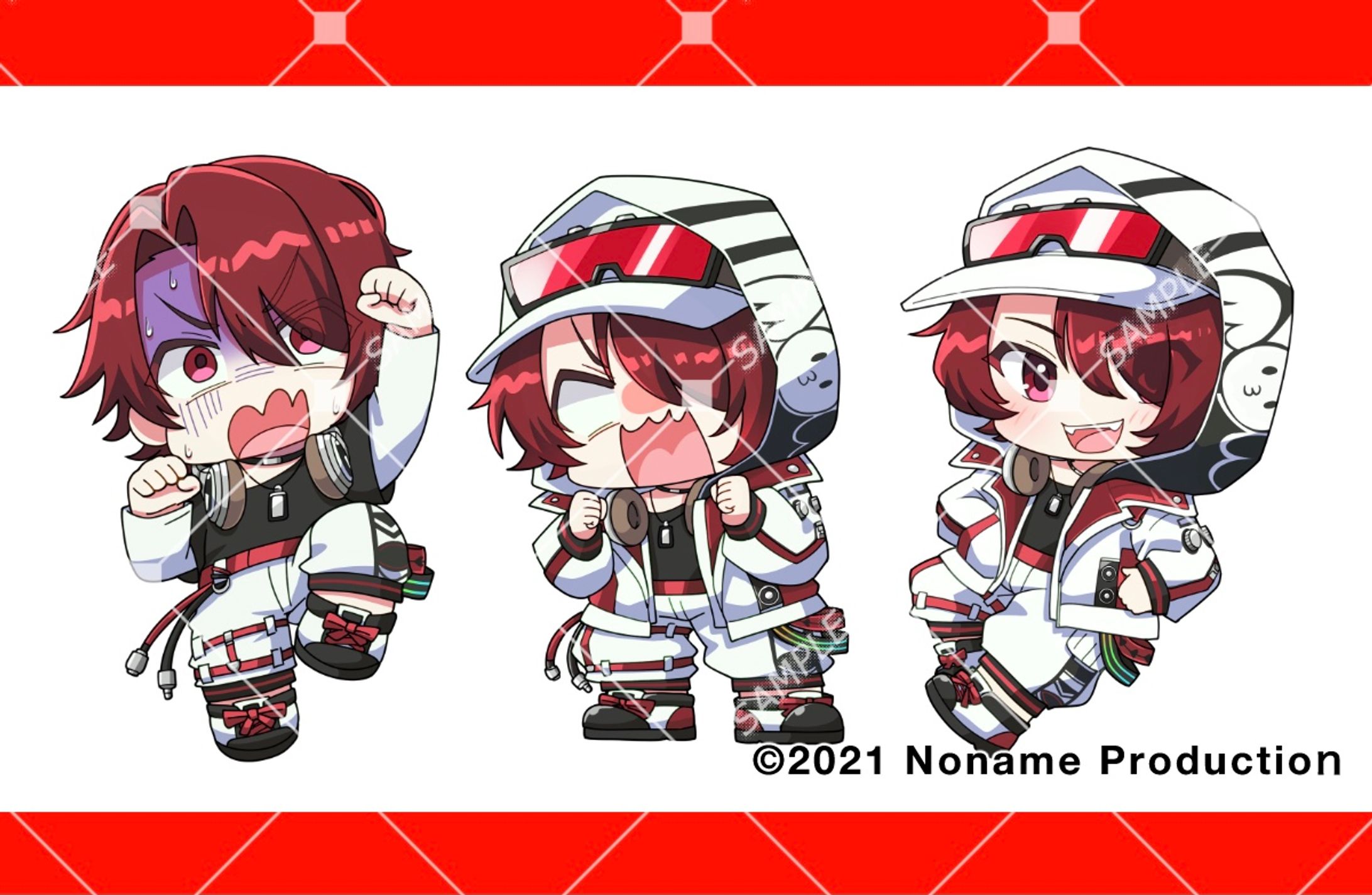 のなめぷろだくしょん 赤ティン様 3周年記念グッズ デフォルメイラスト-1